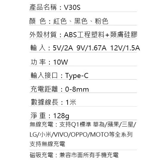 【禾統】V30-S 汽車無線充 汽車手機支架 生日禮物 車載 磁吸 無線充電器 智能紅外感應 汽車支架-細節圖9