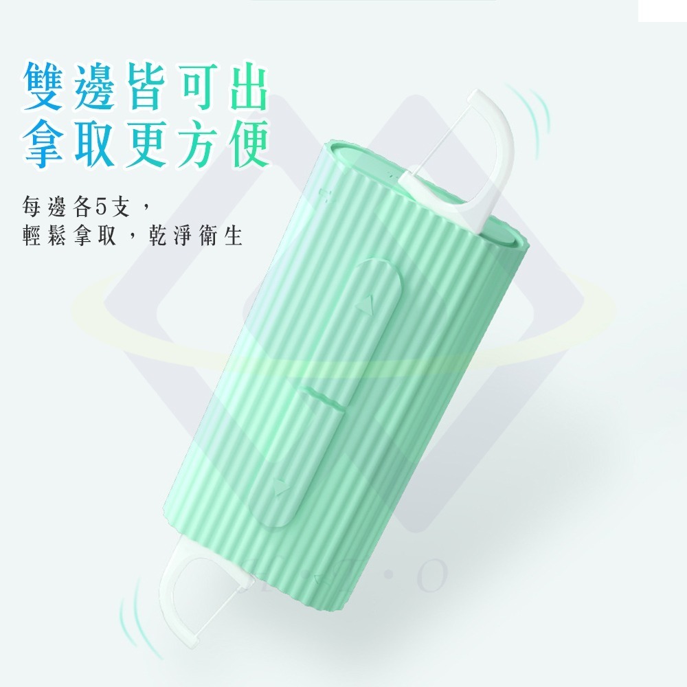 【禾統】新品上市 台灣現貨 攜帶式自動牙線棒盒 牙線盒 便攜式牙線盒 牙線棒 自動牙線盒 牙線棒收納盒-細節圖3