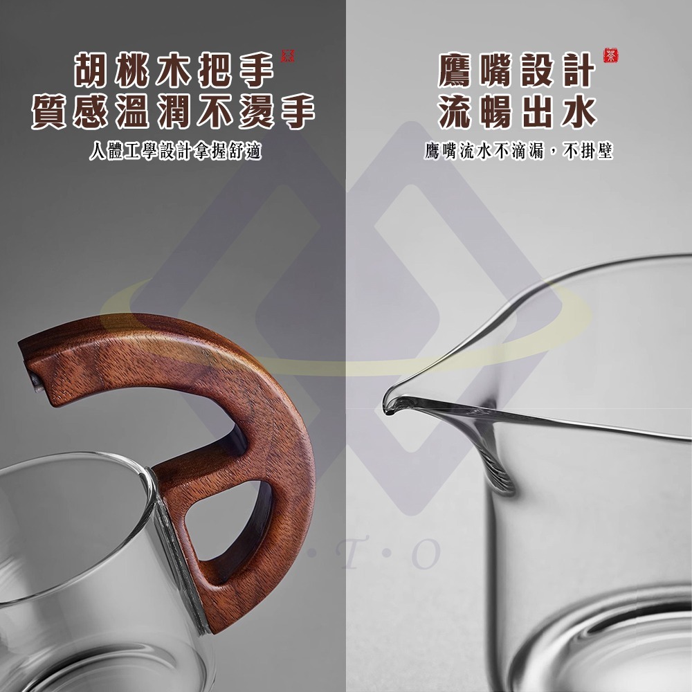 【禾統】新品上市 台灣現貨 半月磁吸泡茶組 茶壺組 泡茶 茶壺 自動磁吸泡茶 玻璃茶具 懶人泡茶-細節圖6