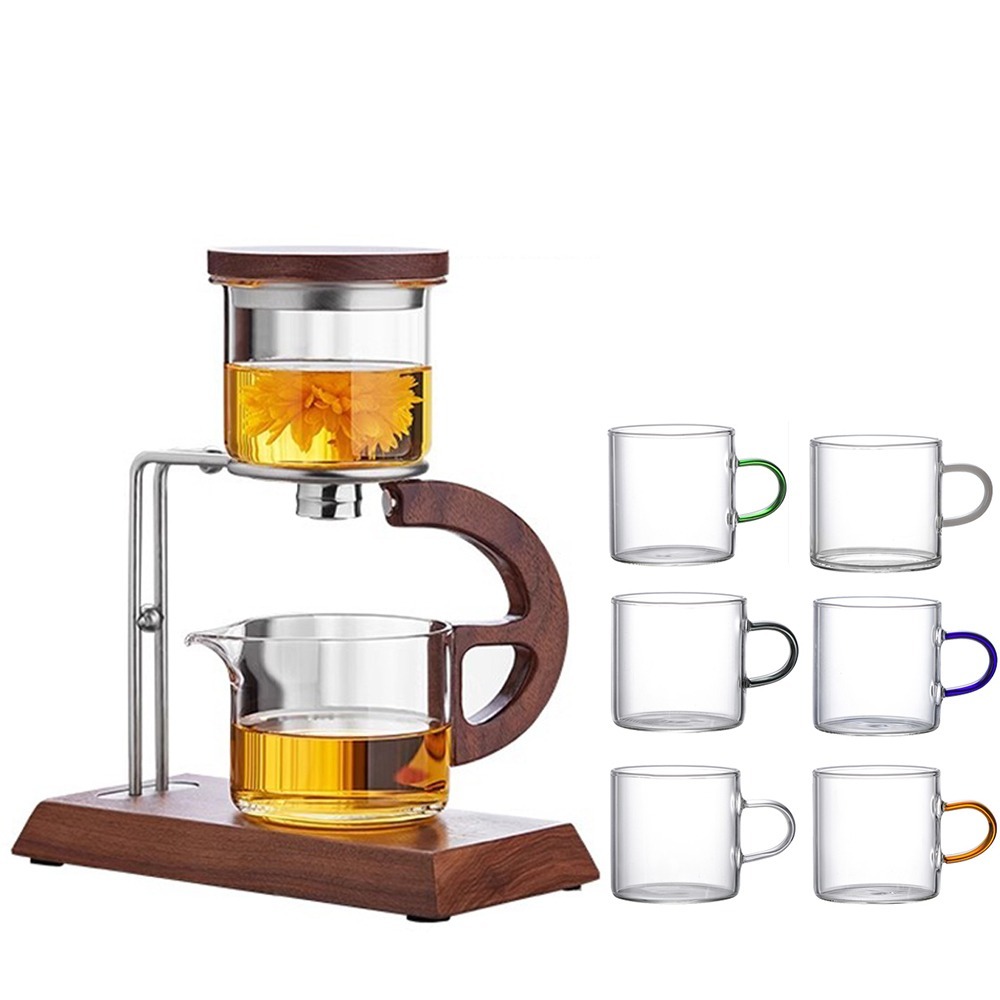 【禾統】新品上市 台灣現貨 半月磁吸泡茶組 茶壺組 泡茶 茶壺 自動磁吸泡茶 玻璃茶具 懶人泡茶-規格圖7