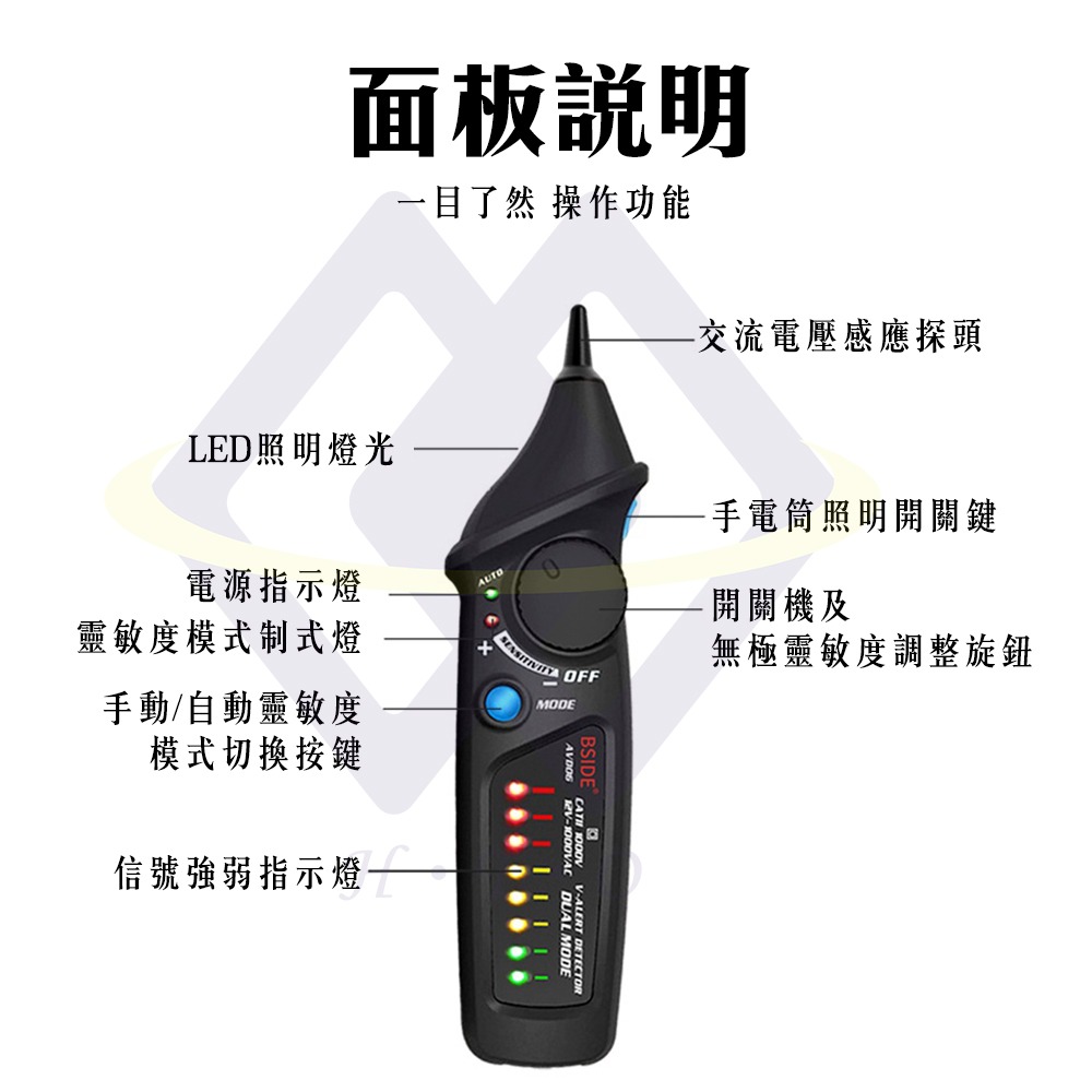 【禾統】雙模式PRO非接觸式驗電筆驗電筆 測電壓 電壓筆 電筆 萬用電表 漏電筆 筆式萬用電表-細節圖5