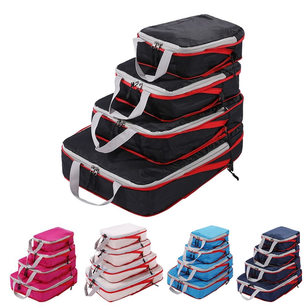 【禾統】台灣現貨 旅行收納袋壓縮袋四件組 旅行收納 收納袋 衣物收納袋 旅行壓縮袋 收納包 行李收納袋 旅行袋-細節圖7