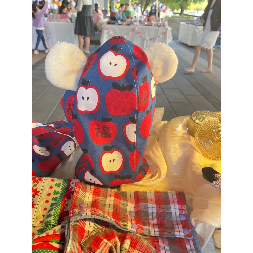 熊孩子的帽子 蘋蘋安安 48-52公分可帶 現貨 絢麗彩虹手作-細節圖3