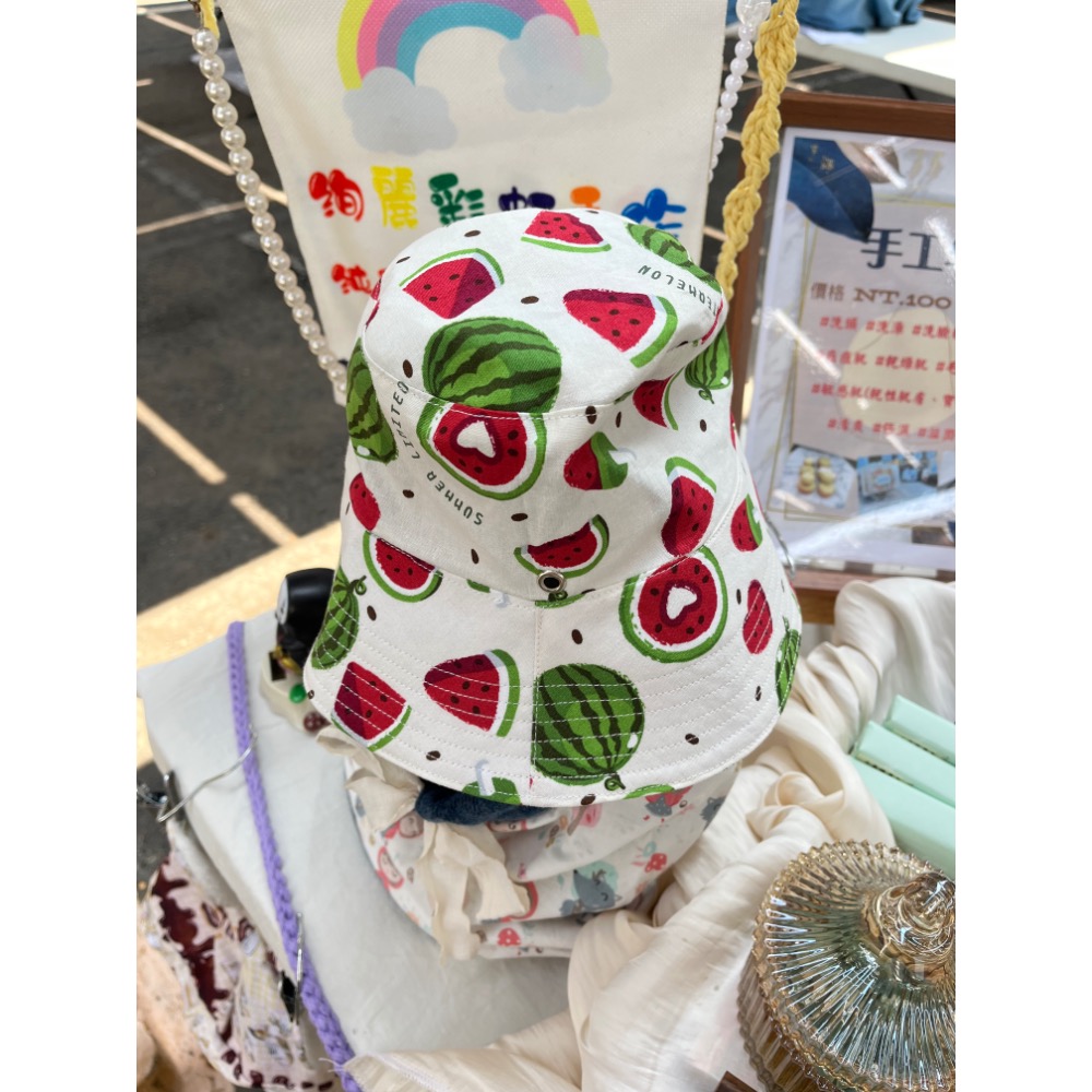 現貨 童帽-頭圍44公分 絢麗彩虹手作 只有一頂-細節圖2