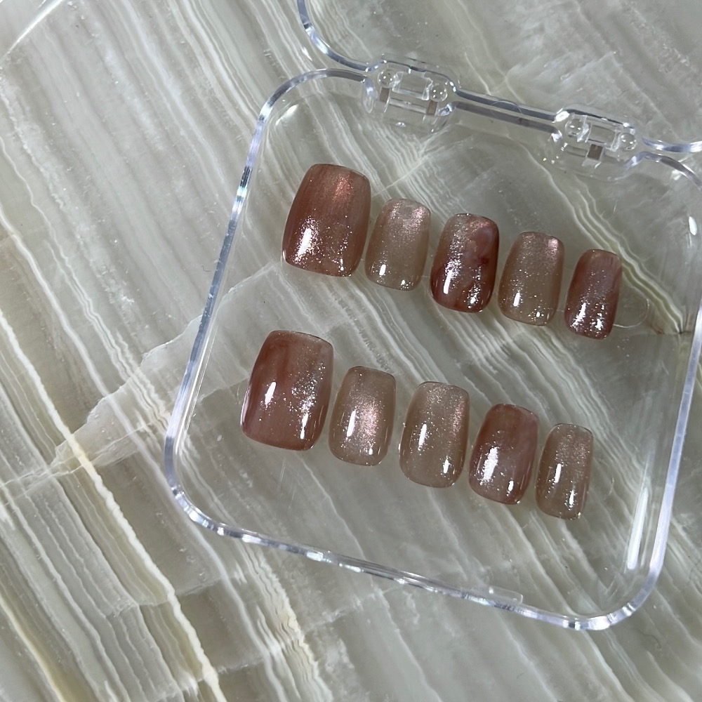 𝑺𝒍𝒐𝒘𝒍𝒚𝟑.𝟐 【black tea. 】 手工穿戴甲-細節圖2