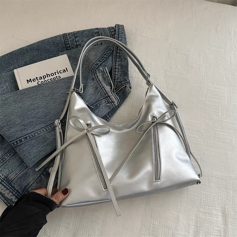 「V+ ACC」韓系蝴蝶結托特包 肩背後背包 多種背法-細節圖2