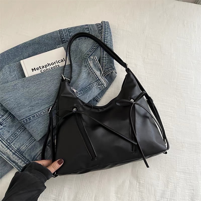 「V+ ACC」韓系蝴蝶結托特包 肩背後背包 多種背法-細節圖3