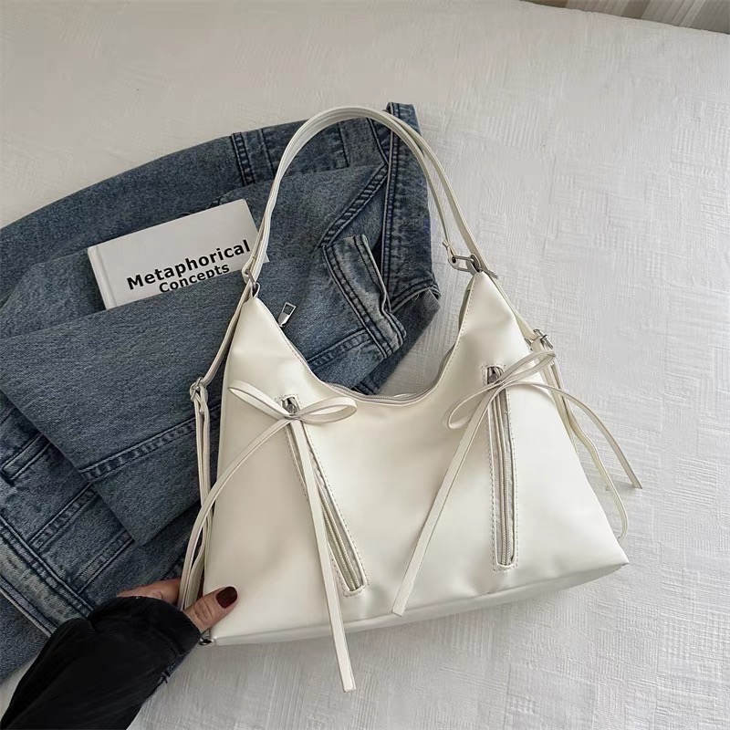 「V+ ACC」韓系蝴蝶結托特包 肩背後背包 多種背法-細節圖4