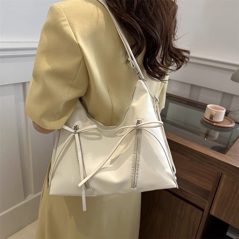 「V+ ACC」韓系蝴蝶結托特包 肩背後背包 多種背法-細節圖8