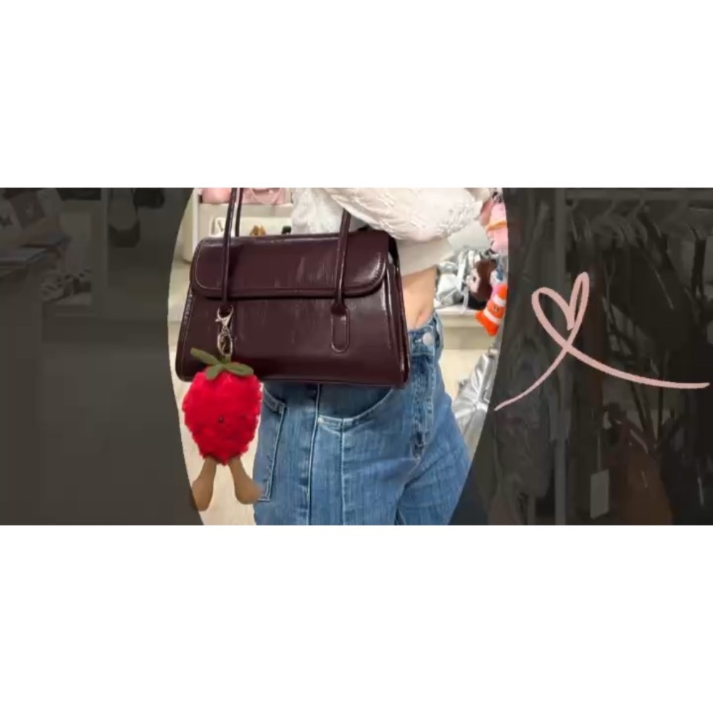 V+ ACC✦ 復古氛圍翻蓋托特包 肩背包 手提包 黑 咖-細節圖3