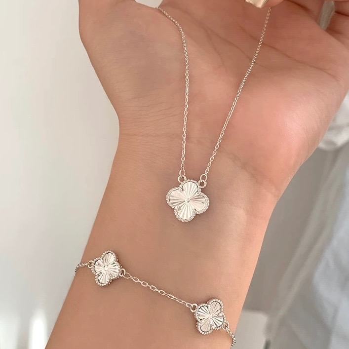 Vividom✧ 四葉草純銀項鏈 鎖骨鏈 兩款-細節圖3