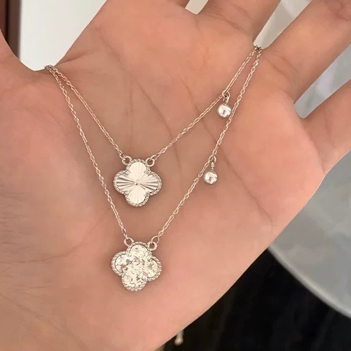Vividom✧ 四葉草純銀項鏈 鎖骨鏈 兩款-細節圖4