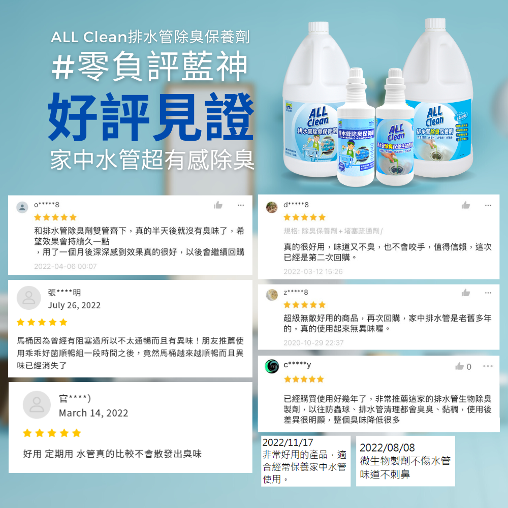 ♬多益得♬All clean排水管除臭保養生物酵素(946g)★有效改善惡臭問題-細節圖4