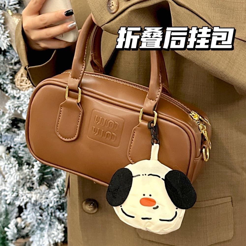 📌現貨 小紅書同款 小狗收納袋 可折疊購物袋 隨身攜帶 大容量環保袋 環保袋 購物袋 可愛袋子 高顏值購物袋-細節圖2