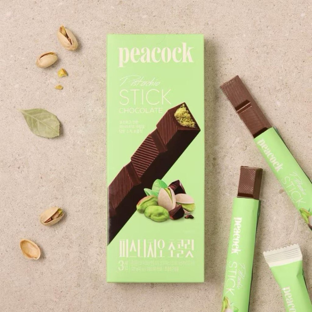 📌現貨 🇰🇷韓國 PEACOCK 巧克力三明治餅乾 巧克力蝴蝶餅 開心果 草莓 花生-細節圖5