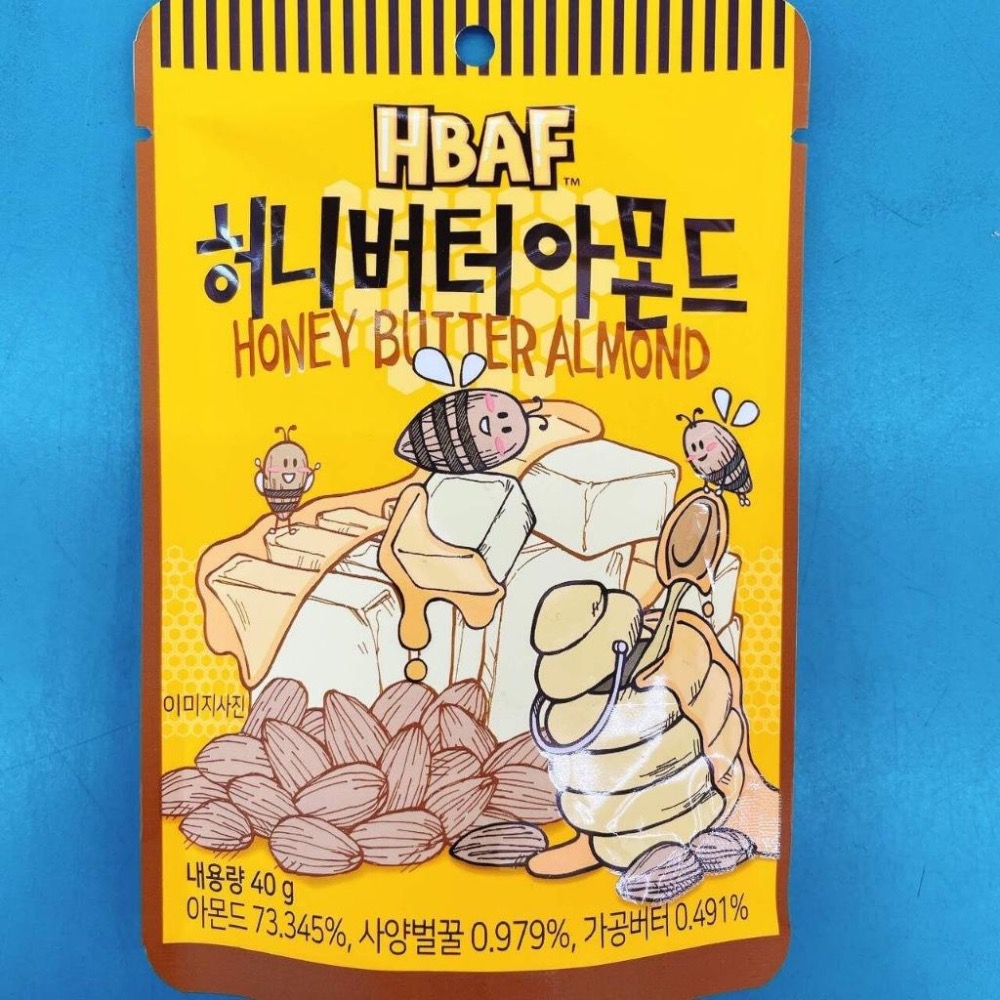 📌現貨 🇰🇷韓國 HBAF 杏仁果 蜂蜜奶油/芥末 40g-細節圖2