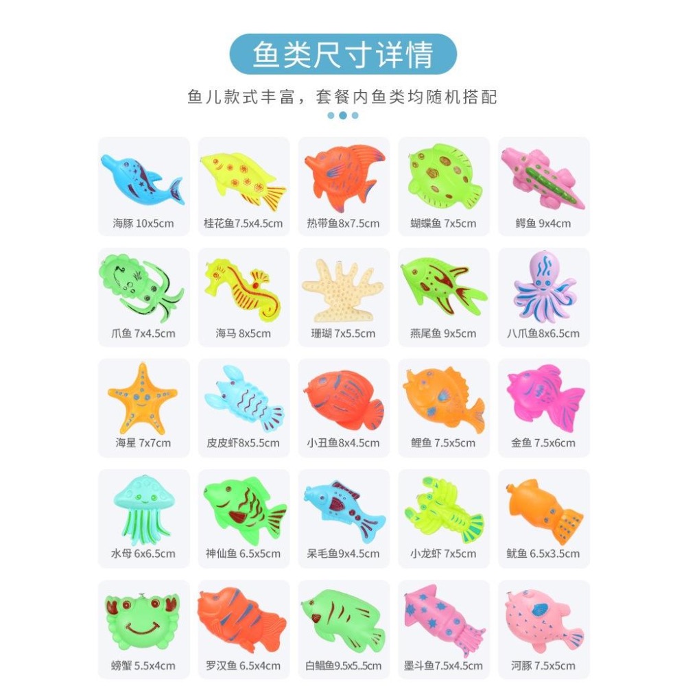 現貨 寶寶玩具 磁性釣魚玩具池套裝 兒童節 聖誕節 禮物-細節圖5