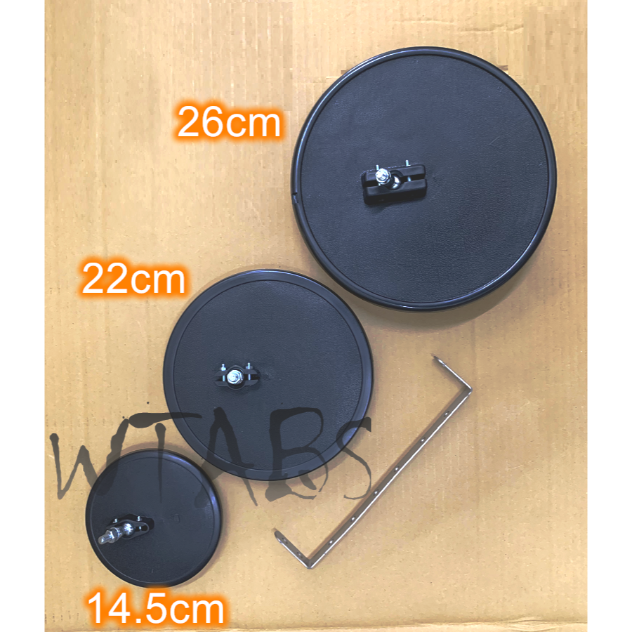 【台灣現貨】台製圓鏡FUSO HINO ISUZU UD VOLVO DAF MAN貨車 照地鏡 220/260mm球頭-細節圖2