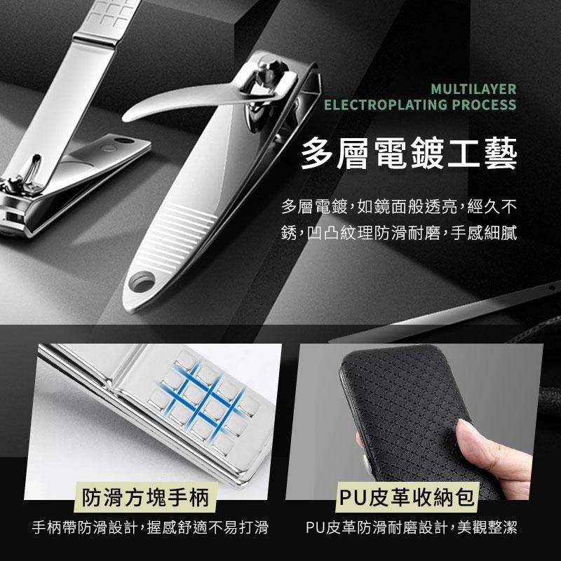 鴻嘉源 DR5新升級20件套裝 專業美甲組 磨砂質感 指甲刀 指甲清潔 指甲組 指甲剪 修鼻毛 挖耳-細節圖5