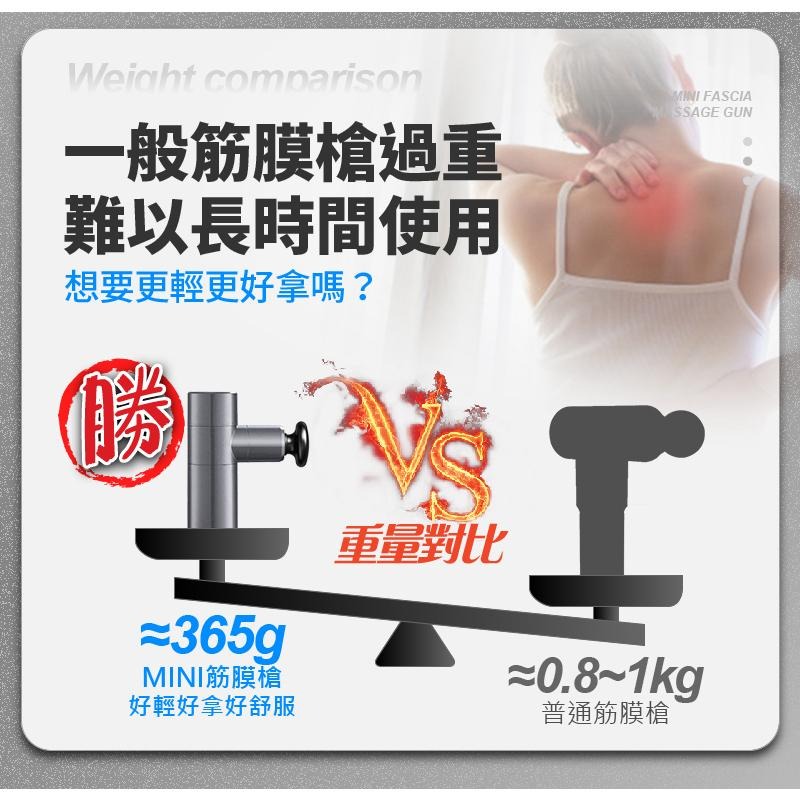 鴻嘉源 MSG旗艦款靜音按摩槍 贈氣墊頭 台灣出貨  無刷馬達 超深層經絡沖擊 迷你按摩槍 肌肉放鬆 按摩槍 筋膜槍-細節圖3