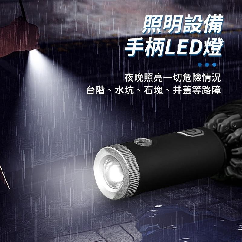 鴻嘉源UV-10 LED自動10骨反向傘 阻絕紫外線 鋁合金骨架 LED燈照明 一鍵開收 摺疊雨傘 遮陽傘 防曬傘 雨傘-細節圖9