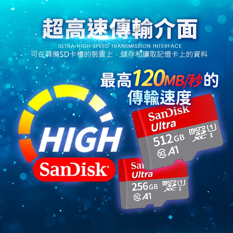 鴻嘉源 SanDisk  C10記憶卡 512G-細節圖5