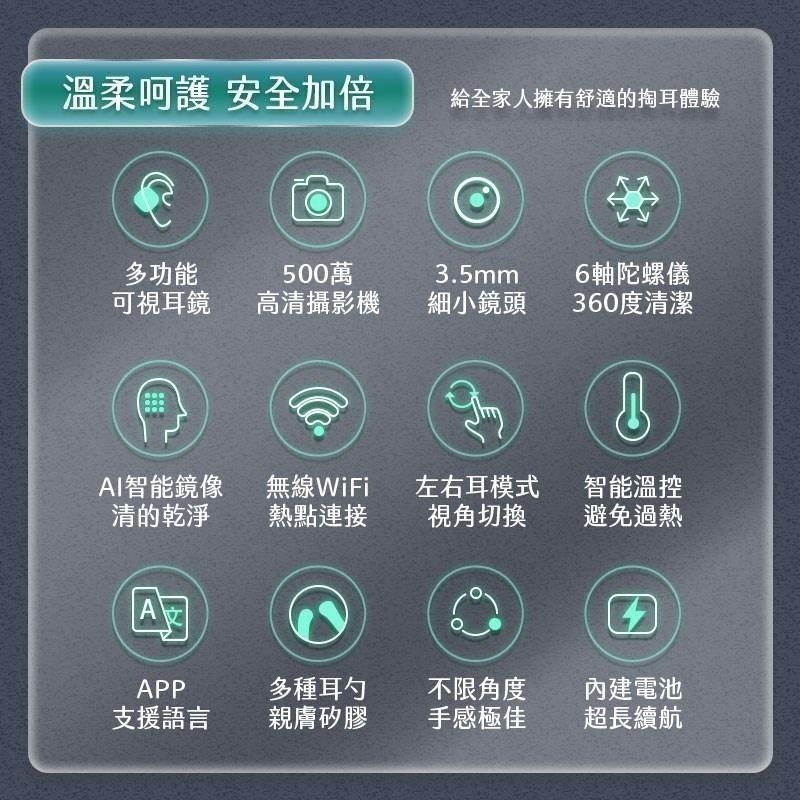 【7-ELEVEN 門市團購】HF-1 無線高清可視智能挖耳棒 掏耳棒 掏耳 耳棒  挖耳棒 掏耳神器-細節圖7