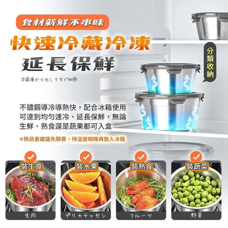 鴻嘉源 真316不鏽鋼圓形保鮮盒 便當盒 加熱盒 野餐盒 泡麵 密封盒 圓形保鮮盒 日式餐盒 水果盒-細節圖7