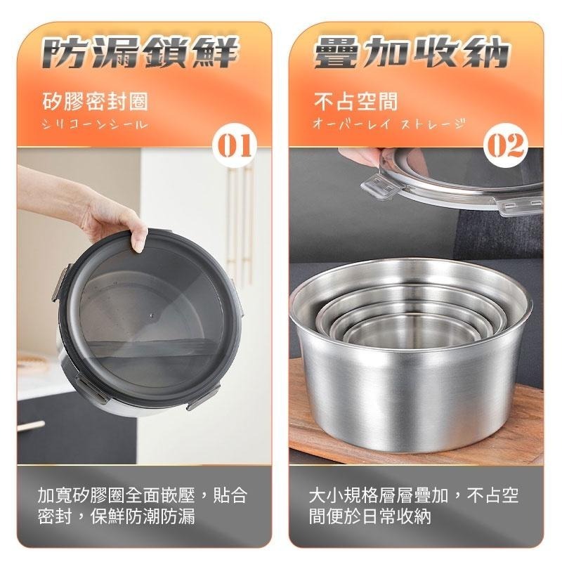 鴻嘉源 真316不鏽鋼圓形保鮮盒 便當盒 加熱盒 野餐盒 泡麵 密封盒 圓形保鮮盒 日式餐盒 水果盒-細節圖8