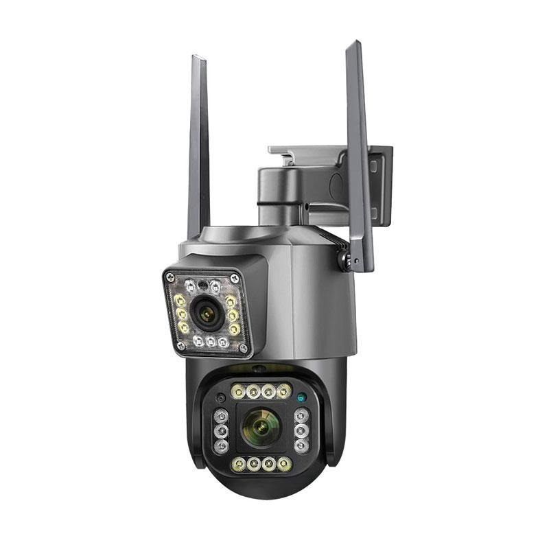 【HJY】 全台獨創-RK7雙鏡頭監視器  一台抵兩台 全彩夜視 戶外監視器 攝影機 網路監視器-細節圖2