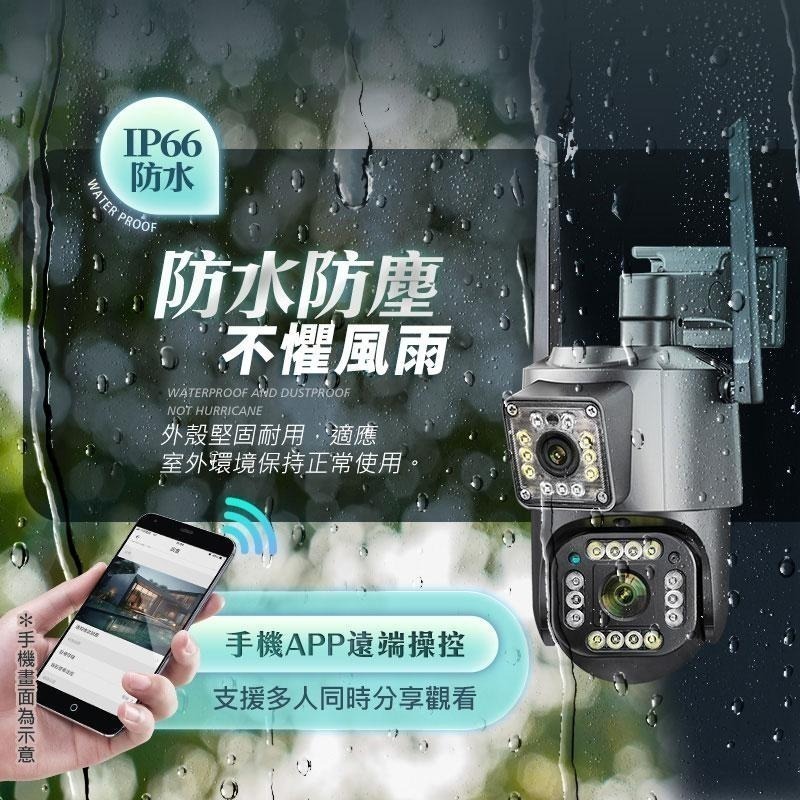 【HJY】 全台獨創-RK7雙鏡頭監視器  一台抵兩台 全彩夜視 戶外監視器 攝影機 網路監視器-細節圖8