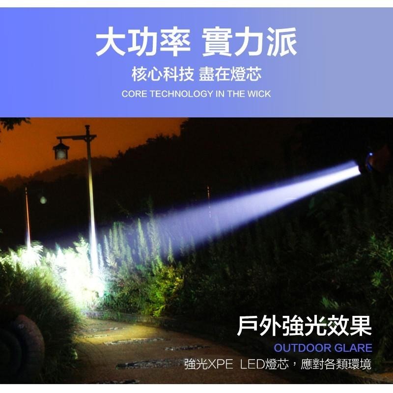 【HJY】L3手電筒 鋁合金手電筒 強光LED三段調光 大容量電池 USB充電 COB強光側燈 方便攜帶快速散熱-細節圖2