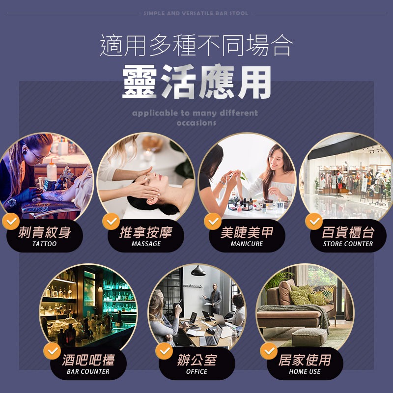 TZ7 360度旋轉可升降美容圓椅-細節圖6