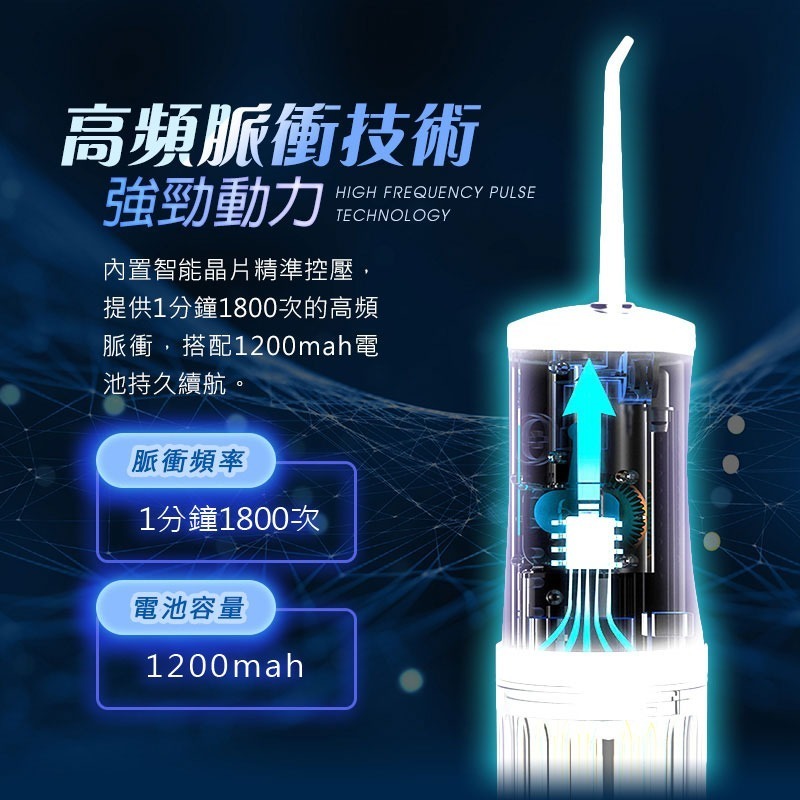 【HJY】無線便攜式電動沖牙機P8(USB充電款)-細節圖5