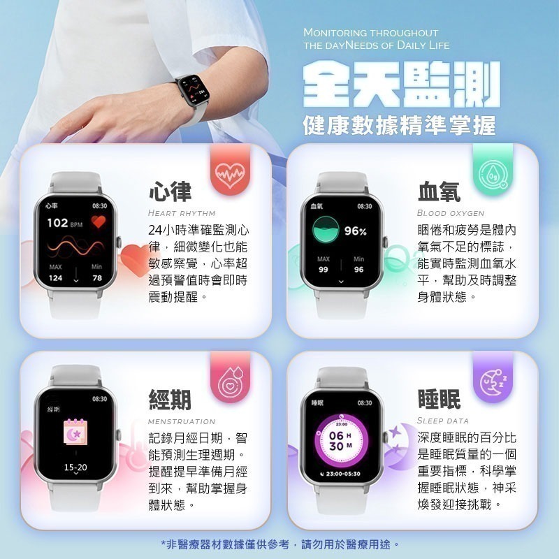 【限時購】智慧無線電子手錶BS2 電子手錶 防水 智能手錶-細節圖8