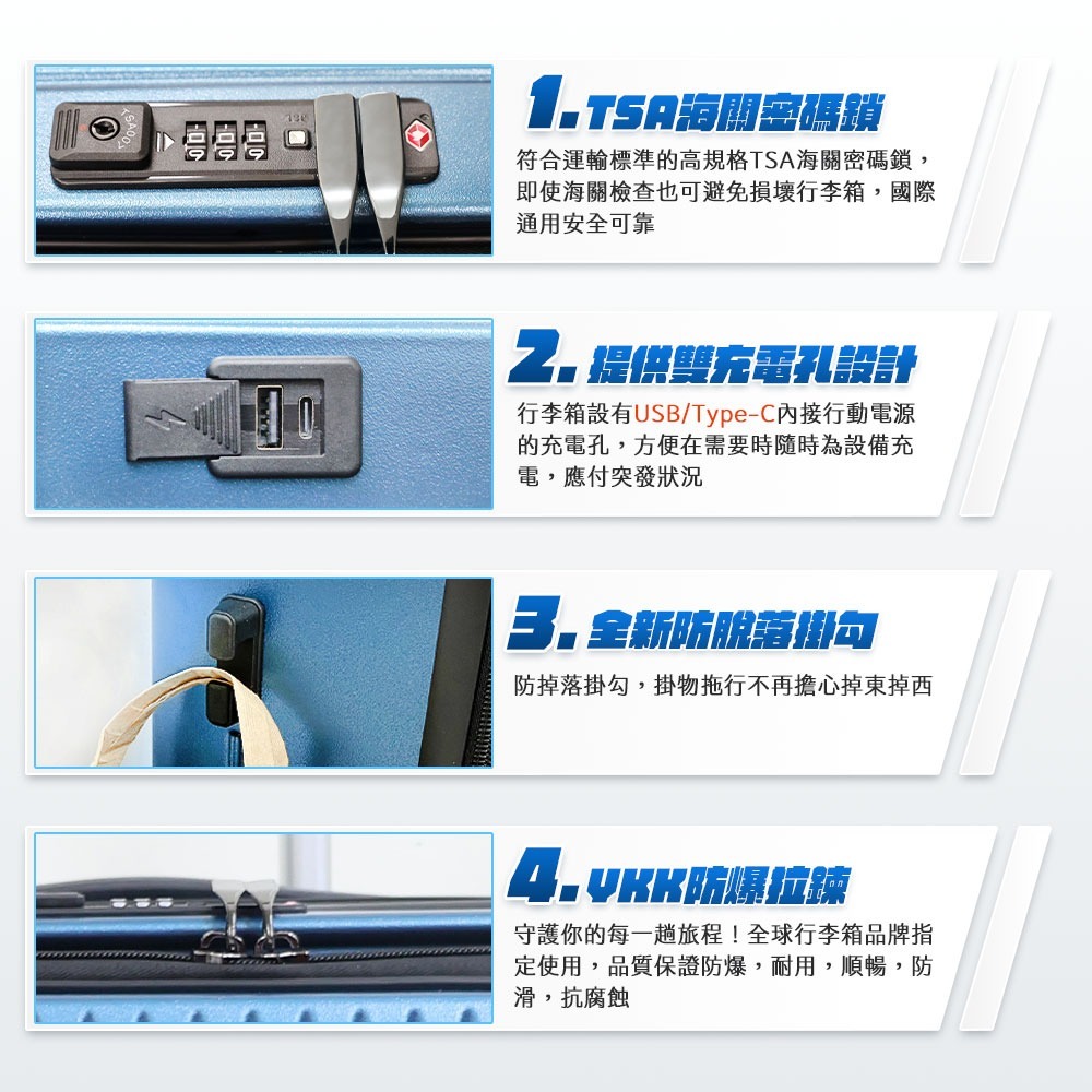 激省空間深開擴容行李箱KR20-細節圖8
