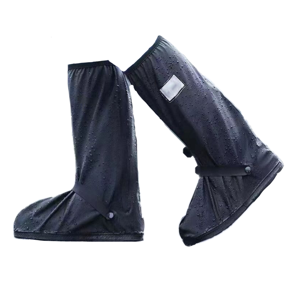 高筒防水雨鞋套 防滑耐磨 騎車防水鞋套 男女通用 機車族必備 可重複使用鞋套 (2雙組)-細節圖3