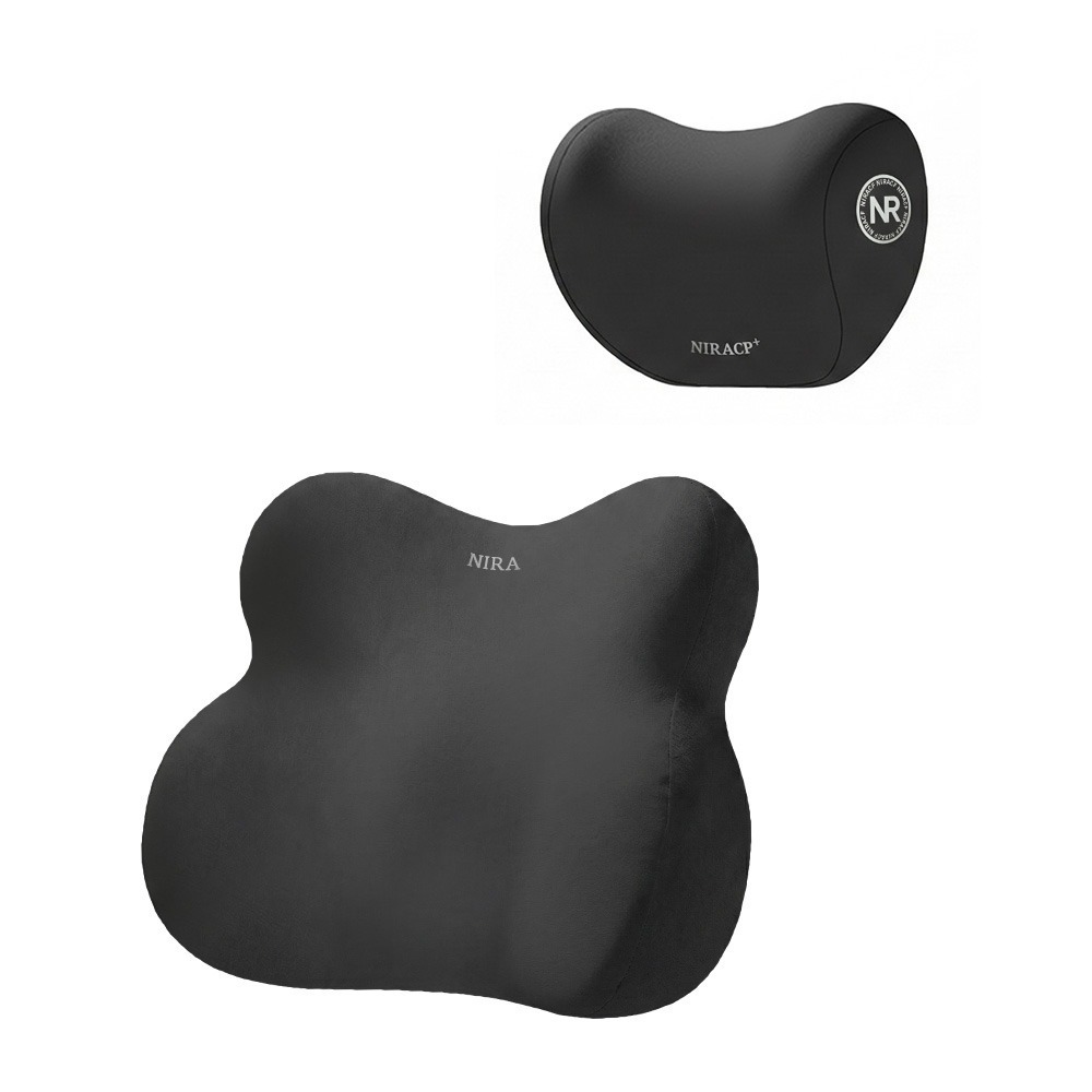 【7-ELEVEN門市團購】【NIRA】SPA級人體工學汽車腰靠頭枕CP89｜記憶棉支撐、透氣不悶熱｜長途開車護腰神器-細節圖3