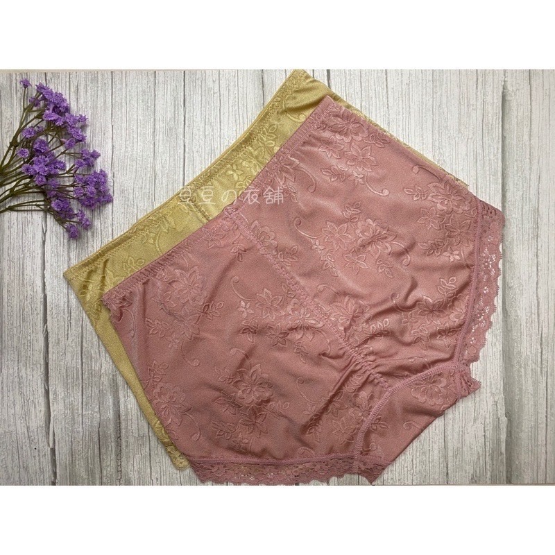 #9955 媽媽推薦 彈力提花 無痕 蕾絲 性感 媽媽褲 中腰 加大 大尺碼內褲 女生內褲 女內褲 內褲-細節圖5