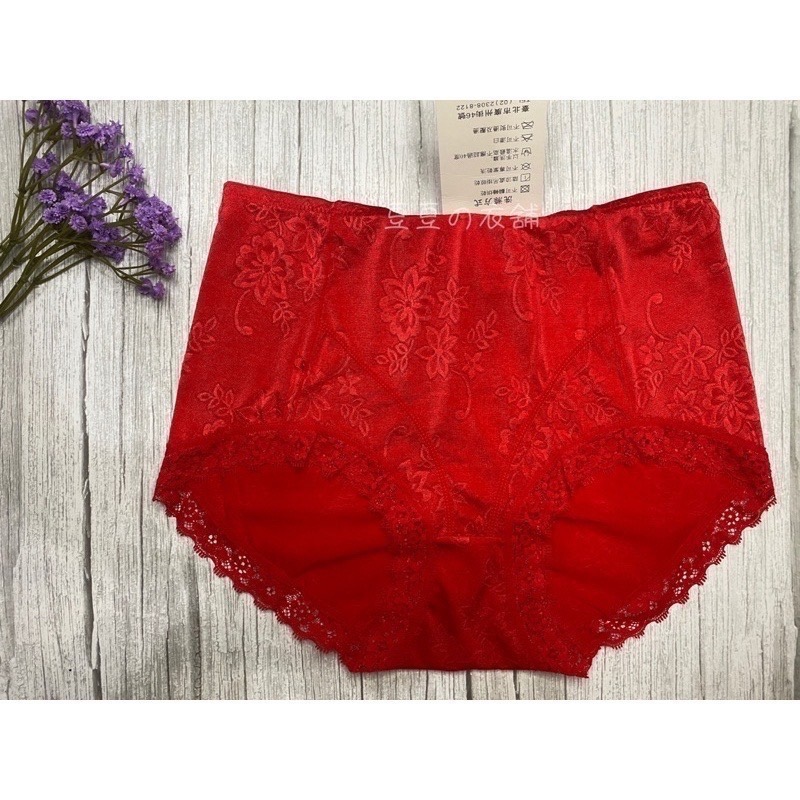 #9955 媽媽推薦 彈力提花 無痕 蕾絲 性感 媽媽褲 中腰 加大 大尺碼內褲 女生內褲 女內褲 內褲-細節圖6