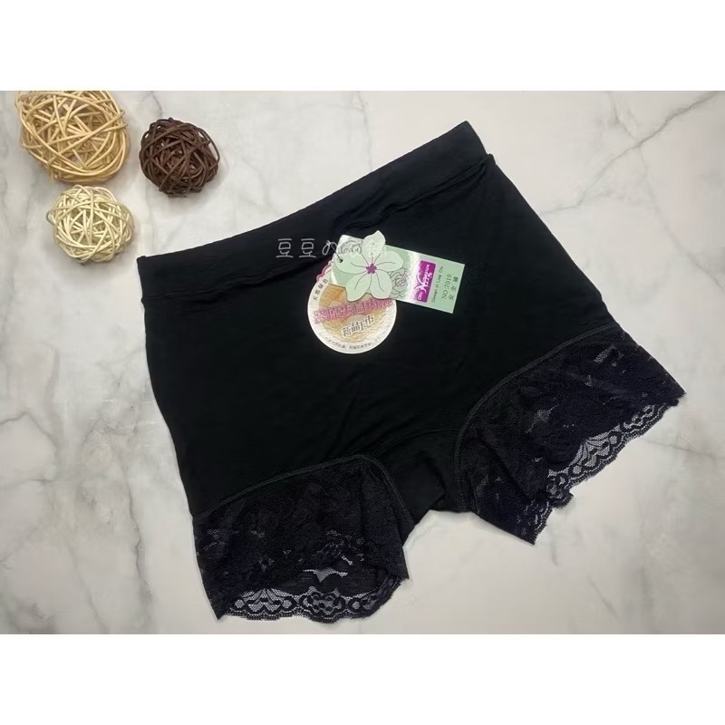 #7019 蕾絲 性感 無痕 膠原蛋白 親膚 棉柔 舒適 素色 內搭褲 安全褲 內褲-細節圖2