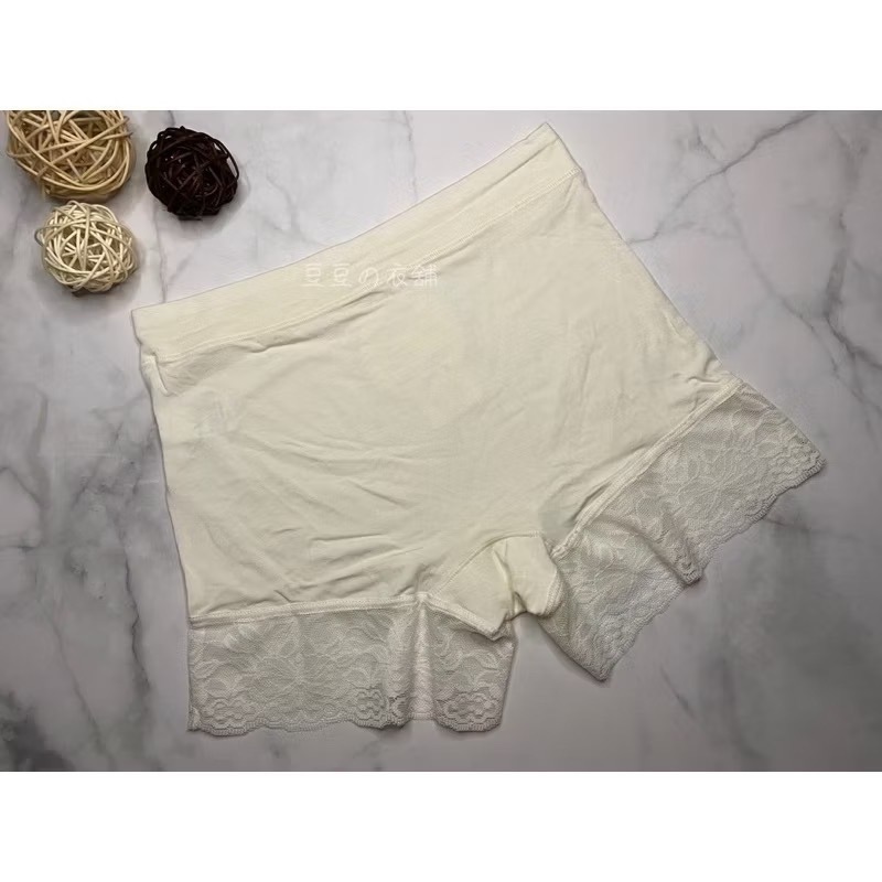 #7019 蕾絲 性感 無痕 膠原蛋白 親膚 棉柔 舒適 素色 內搭褲 安全褲 內褲-細節圖3