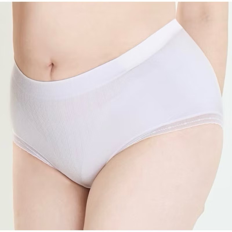 #6708 SOFTLIGHT 舒芙蕾內褲 遠紅外線 蕾絲 無縫 無縫褲 棉 服貼 中腰 女生內褲 內褲-細節圖3