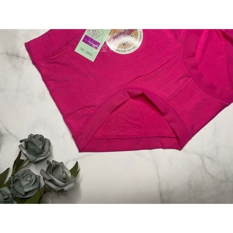 #3603 棉 膠原蛋白內褲 舒適 親膚 柔軟 無痕 性感 中腰 女生內褲 女內褲 內褲-細節圖5