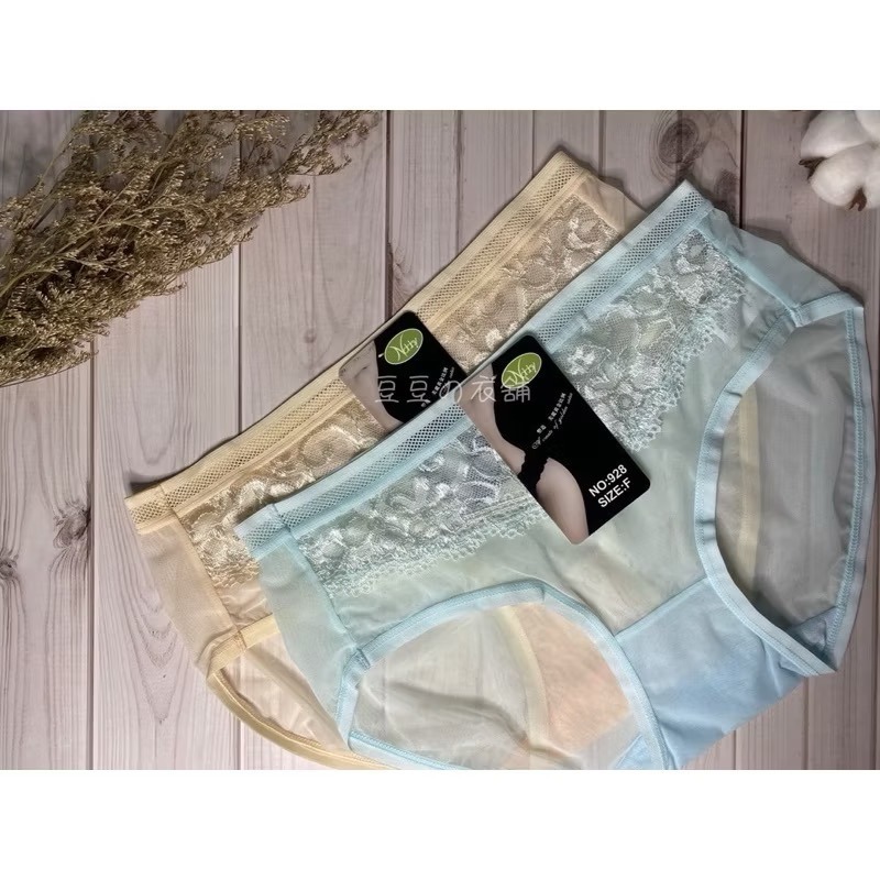 #928 透膚 蕾絲內褲 性感內褲 透氣 親膚 薄紗 中腰 女生內褲 女內褲 內褲-細節圖4