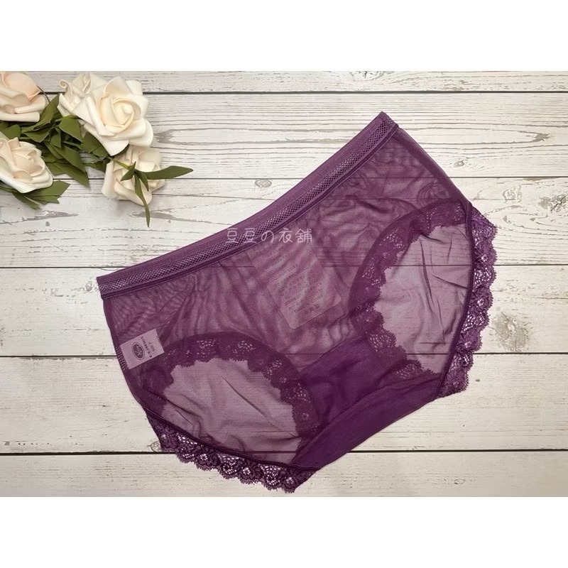 #929 透膚 蕾絲內褲 性感內褲 透氣 親膚 薄紗 中腰 女生內褲 女內褲 內褲-細節圖4