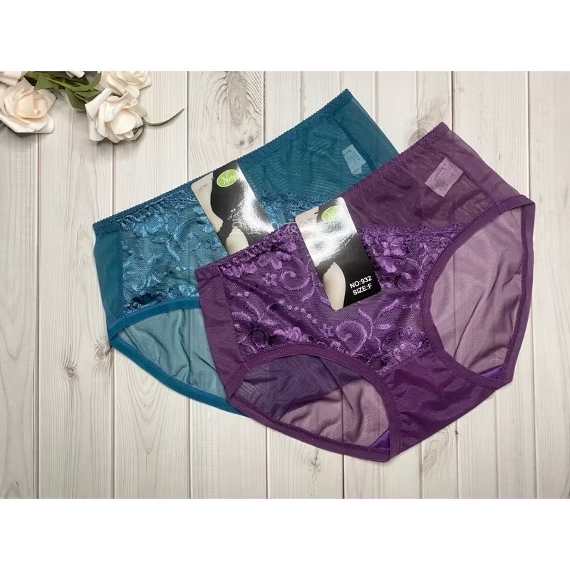 #932 透膚 蕾絲內褲 性感內褲 透氣 親膚 薄紗 中腰 女生內褲 女內褲 內褲-細節圖3