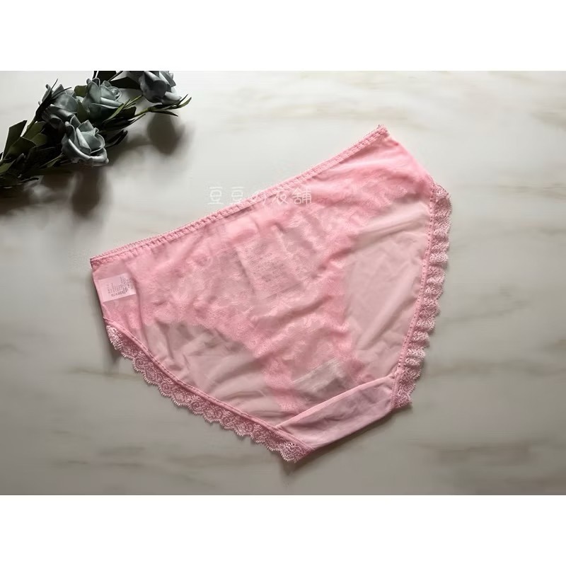 #80303 加大 透膚 蕾絲內褲 性感內褲 透氣 親膚 薄紗 中腰 女生內褲 女內褲 內褲-細節圖4