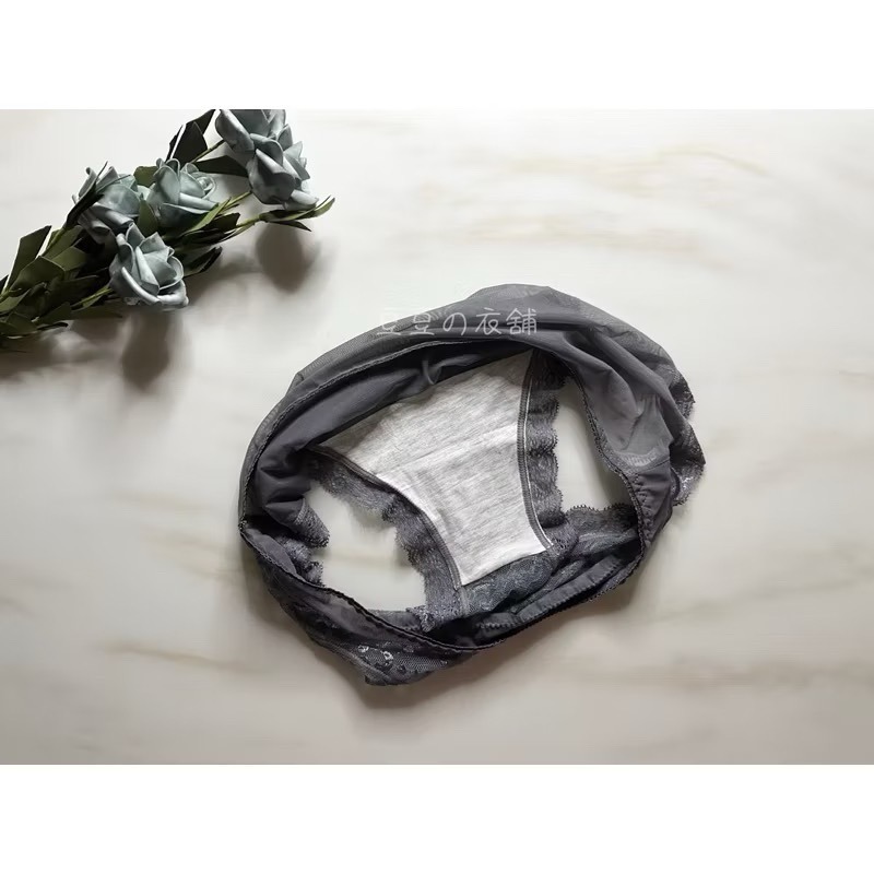 #80303 加大 透膚 蕾絲內褲 性感內褲 透氣 親膚 薄紗 中腰 女生內褲 女內褲 內褲-細節圖5