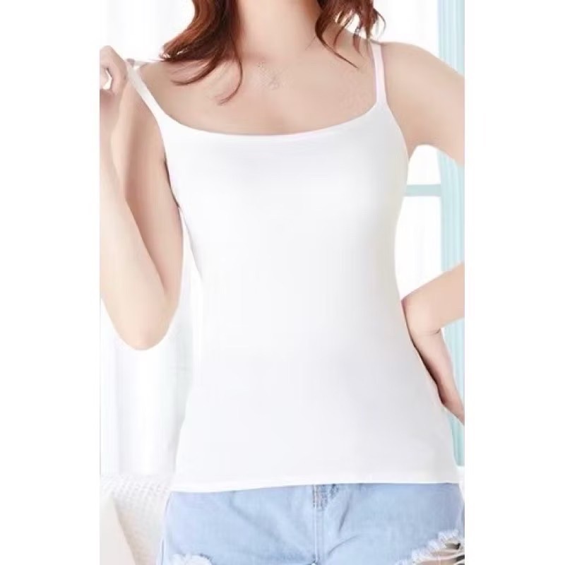 🇹🇼台灣監製 無鋼圈內衣 莫代爾 細肩帶 透氣 運動內衣 無痕內衣 固定杯 背心 衛生衣 內衣-細節圖2